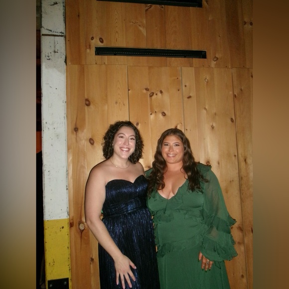 ASOS Curve Green Ruffle Maxi Dress - Picture 3 of 4